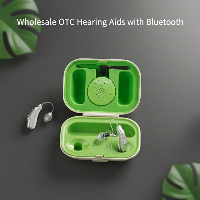 Wholesale Medical Standard Reliable Supply for Modern Elderly Intelligent RIC OTC Hearing Aids for APP Control 12-Channel