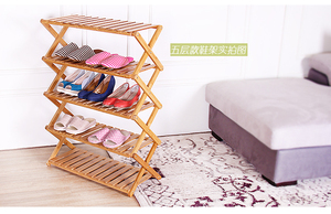 Kệ Để Giày Kệ Để Giày Bằng Tre Trưng Bày Giá Để Giày Nhiều Tầng Có Thể Gập Lại - Product Image 3