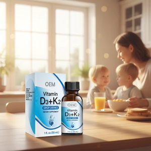 Vendita calda vitamina D3 K2 gocce liquide vitamine essenziali per bambini supplemento D3 K2 vitamina 5000 IU gocce liquide per le ossa forti - Product Image 6