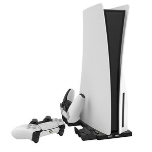 Base de Carga Vertical con 2 Puertos USB para el Control de Sony PS5, <span class=keywords><strong>Playstation</strong></span> <span class=keywords><strong>5</strong></span> Edición Digital, <span class=keywords><strong>Consola</strong></span> Ultra HD, Accesorios para Videojuegos - Product Image 5