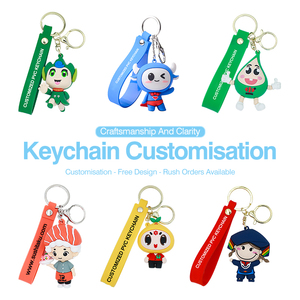 Sinh thái thân thiện OEM ODM vòng chìa khóa sản xuất làm cho Keyring logo cao su Keychain tùy chỉnh 3D mềm PVC Móc Chìa Khóa tùy chỉnh móc chìa khóa - Product Image 3