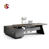Nouveau mobilier de bureau commercial modulaire en panneaux de bois de style italien moderne, créatif, fonctionnel, haut de gamme et luxueux