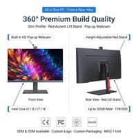PC Todo en Uno i5 i7, Estación de Trabajo de Escritorio para Educación, Gestión en la Nube, Windows 11, Carcasa Metálica, 3 Años de Garantía, OEM ODM Monobloque