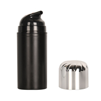 Bouteille en plastique cylindrique vide PETG de 50ml 100ml avec pompe sans air pour le type de joint de crème de lotion de parfum de soin de peau fabriqué à partir de PP