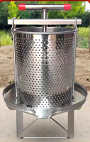 Presse manuelle en acier inoxydable d'occasion pour l'équipement apicole, pour miel et cire d'abeille, machine pour apiculteur, applicable au commerce de détail et à l'agriculture