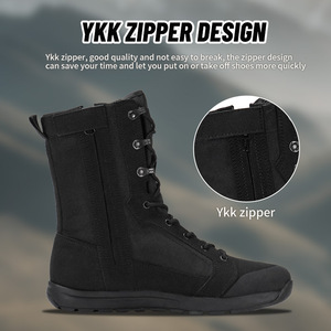 <span class=keywords><strong>Stivali</strong></span> Tattici Antiscivolo da Uomo in Nylon e Pelle Nera, Personalizzabili, Vendita all'Ingrosso Diretta dalla Fabbrica - Product Image 5