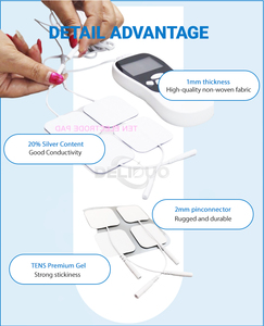 5*5cm Tens/ems Unit <span class=keywords><strong>Snap</strong></span> Tens Unit Premium Remplacement Tens <span class=keywords><strong>Compex</strong></span> Sticky Stimulate Pads Électrodes Gel Pad ECG Electrode Pads - Product Image 6