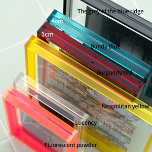 Bán buôn ludaye đầy màu sắc acrylic cho phản quang Khung Ảnh A4 Wall Mount sáng tạo hiển thị áp phích khung Đối với trang chủ - Product Image 2