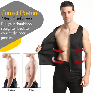 Faja Moldeadora de Cintura para Hombre, Chaleco Reductor, Ropa Interior Adelgazante, Camiseta Quema Grasa, Tops de Entrenamiento, Prenda Moldeadora - Product Image 2