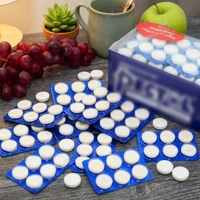 Bonbons durs à la menthe croquants et fruités, personnalisés en gros, pour une haleine fraîche, emballés individuellement en boîte