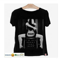 T-shirt court pour femme en coton biologique 100% - Impression sérigraphique personnalisée - Logo personnalisé - Haute qualité - Respirant - Séchage rapide - Décontracté - Grande taille