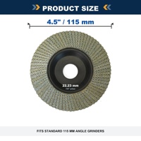 Disque à lamelles diamanté électrolytique 115 mm, grain 60-400, alésage 7/8 pouce, pour meuleuse d'angle, utilisation à sec ou humide, pour granit, marbre, céramique