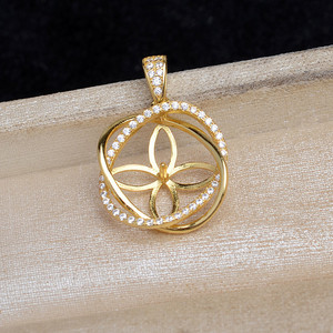 จี้รูปรังนกเงินแท้ S925 ยี่ห้อ Wenchi อุปกรณ์ DIY สำหรับทำจี้แฟชั่นกึ่งสำเร็จรูป ขนาด 12-14 มม. รุ่นจีน 13524 เครื่องประดับ - Product Image 4