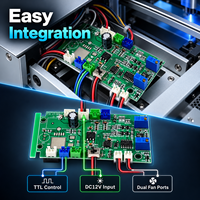 Module de pilote de circuit imprimé laser haute puissance 12V bleu-vert ZhonNa, courant constant analogique TTL, pièces et accessoires d'équipement laser OEM