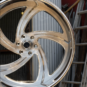 Jantes forgées Trakas 24x10 26x10 6x135 6x139.7 personnalisées, échelonnées, polies, 5 branches pour Ford F150 Chevy Silverado Pro Wheel - Product Image 2