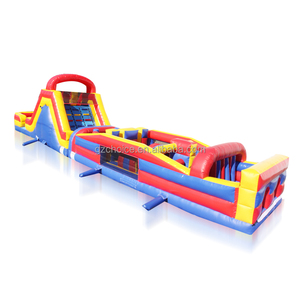 Combiné gonflable de rebond sautant de grand parcours d'obstacles gonflable commercial avec la glissière <span class=keywords><strong>pour</strong></span> le terrain de jeu extérieur - Product Image 6