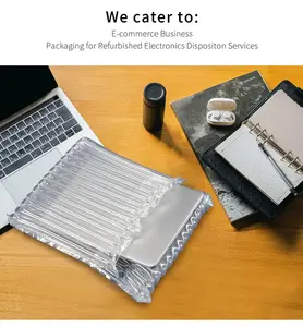 Bolsa de burbujas de aire de cojín para portátil, columna de aire inflable de nailon PE personalizada, tipo de película protectora para portátil - Product Image 5