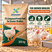 Jinmao Prémélange composé 3% de minéraux et oligo-éléments de qualité alimentaire pour poulets de chair en croissance 25 Kg