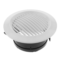 Grille de ventilation circulaire en ABS pour conduit d'aération intérieur, accessoire de montage au plafond