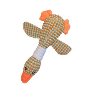 Qbellpet fabrika özel ananas kabarık Pet köpek peluş ses Bite dayanıklı diş köpek oyuncak vahşi kaz köpek gıcırtılı oyuncak - Product Image 5