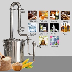Equipo de Extracción de <span class=keywords><strong>Alcohol</strong></span> de Acero Inoxidable 304 de 33L, Destilador de <span class=keywords><strong>Vodka</strong></span> Casero con Medidor de Grado - Product Image 2