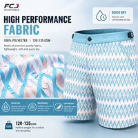 Shorts de bain personnalisés pour hommes, séchage rapide, 100% polyester, 120 GSM, légers, avec doublure intérieure en mesh, shorts de plage d'été