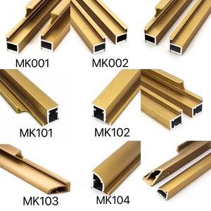 Marco de armario de aluminio, perfiles de puerta de 3 metros de largo para dormitorio, precio de fábrica - Product Image 3