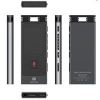 Enregistreur vocal numérique portable Hbnkh AI, enregistreur sonore USB rechargeable, réduction du bruit, dictaphone