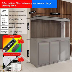 Nuevo Modelo de <span class=keywords><strong>Acuario</strong></span> Moderno de Lujo con Filtro Inferior Estrecho, Vidrio Ultra Claro, <span class=keywords><strong>Acuario</strong></span> Ecológico para Sala de Estar - Product Image 6