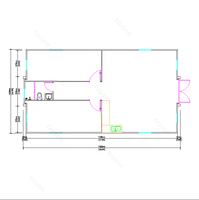 Fournisseur chinois de maisons préfabriquées extensibles à 2 chambres, maison modulaire, mini-maison avec salle de bain, cuisine et terrasse pour la famille