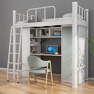 Meubles de maison, lits en métal, lits superposés avec bureau, prix bas pour étudiants - Product Image 5