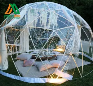 3.6m Glass Transparent Outdoor Garden Geodesic Igloo Dome Tent