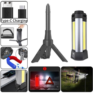 מנורת עבודה LED בעוצמה גבוהה XHP50 עמידה למים נטענת ב-USB, מנורת קמפינג וסדנה רב תכליתית, מנורת עבודה COB ניתנת להרחבה - Product Image 6