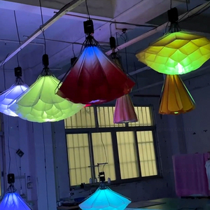 Trong nhà hoa điện lớn mở và đóng ánh sáng tự động động cơ nâng hoa đèn chùm điện - Product Image 2