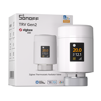 Katup Radiator Termostatis SONOFF TRV Gen2 Zigbee TRV-ZBT Kontrol Pemanas Cerdas dengan Layar IPS, Jadwal Mingguan, Mendukung Alexa