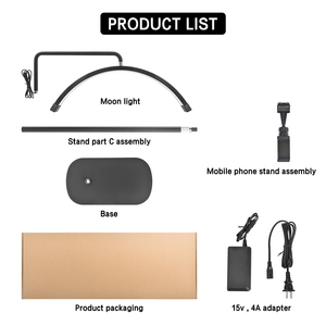 FOSOTO Flexible Cosmetics <strong>Pink</strong> Lashes <strong>Lamp</strong> Lash Light for Beauty Bed Half Moon <strong>Lamp</strong> for Eyelash Salon Makeup Tattoo <strong>Floor</strong> <strong>Lamps</strong> - Product Image 6