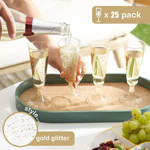 150ml Plastik Champagner Flöten Einweg Sparkling Bar <span class=keywords><strong>Cups</strong></span> Toast gläser für Hochzeiten Cocktail Event - Product Image 3