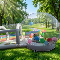 Base de maison bulle gonflable transparente 3M de haute qualité pour mariage, centre commercial, école, usage résidentiel, Fun City