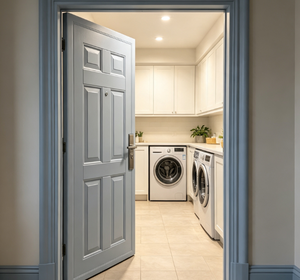 Porte de sécurité extérieure en acier inoxydable Qifan – Design durable et moderne pour les entrées résidentielles - Product Image 3