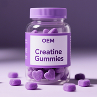 Compléments alimentaires sans sucre pour hommes femmes, gomme monohydrate de créatine avec L-taurine, Alpha GPC, vitamine B12