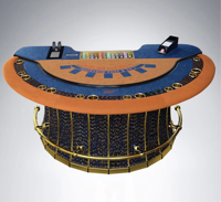 Table de Blackjack de qualité casino SUCCESSOR, table de jeu de poker de luxe demi-ronde pour casino, club et salle de jeux VIP