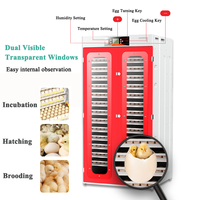 Incubateur commercial de 400 œufs avec retournement automatique des œufs, machine d'éclosion pour volailles, équipement d'élevage pour poulets, canards, cailles