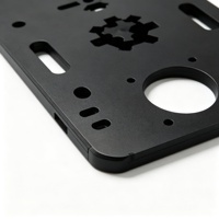 Set Pelat Akrilik ACRO 11 Buah Hitam 6mm untuk Sistem CNC Laser OpenBuilds