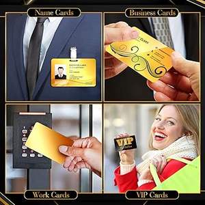 عرض رائع ببطاقة عمل معدنية فارغة فارغة ، بطاقات أعمال مخصصة ، فارغة مصنوعة من الألومنيوم المؤكسد ، علامة مناسبة - Product Image 6