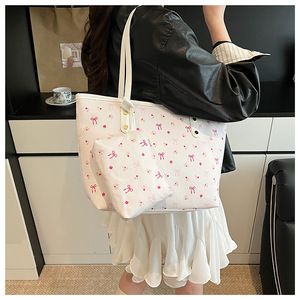 Nouveau Sac Fourre-tout à Bandoulière 2025 avec Portefeuille, Grande Capacité, Motif Nœud Élégant, Sac à Main pour Femme - Product Image 6