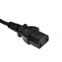 Câble d'extension universel polarisé à 2 broches mâle vers IEC C17 femelle 1,8 m, câble de remplacement d'alimentation pour Sony PS4 Pro Xbox One etc.