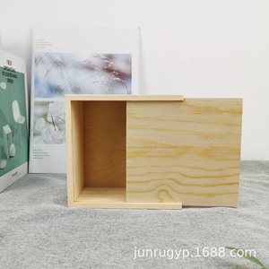 <b>Pine</b> Wooden Jewelry <b>Box</b> With Lid Customizable Size For Storage And Gift Use - Product Image 3