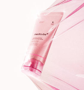 Masque de nuit hydratant à la caféine rose PDRN medicube 75ml, masque de nuit coréen à la caféine, revitalise la peau fatiguée, réparation et nutrition de nuit - Product Image 2