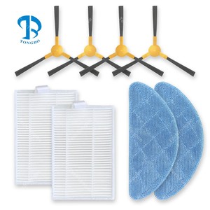 Ajuste para Redmond 2017/ABIR X5/X6 X8 / <span class=keywords><strong>Genio</strong></span> Navi N600 piezas cepillo lateral de borde giratorio filtro Hepa almohadilla de mopa de repuesto - Product Image 1