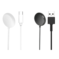 Accessoires pour montre connectée Pixel Watch 2 3, chargeur pour Google Pixel Watch 2 3, câble de charge rapide magnétique USB C noir